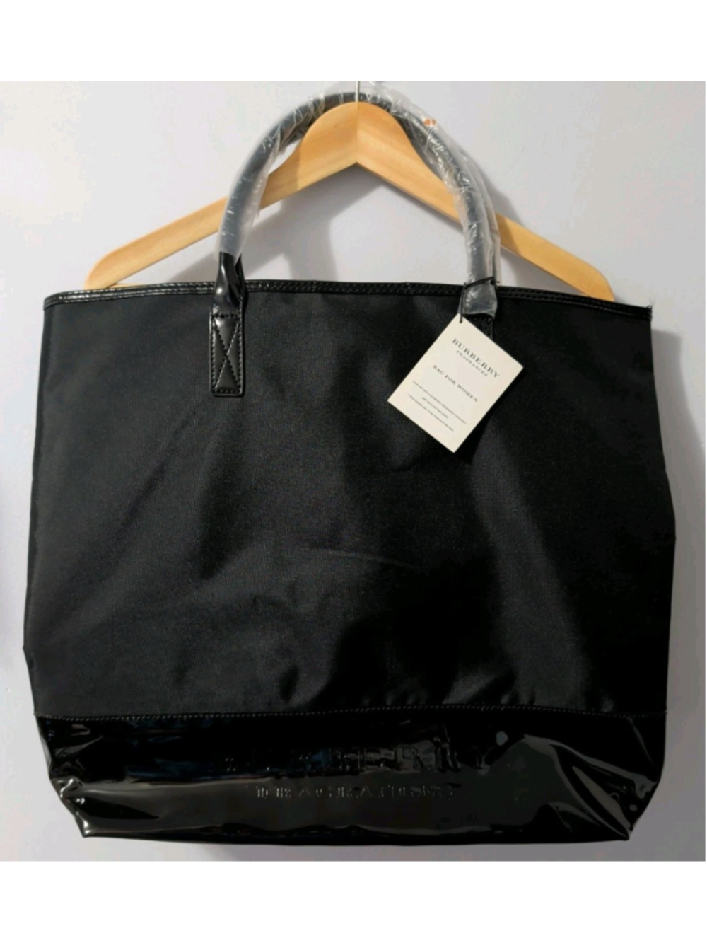 Burberry Fragrances Large Black Tote Bag For Women Gift